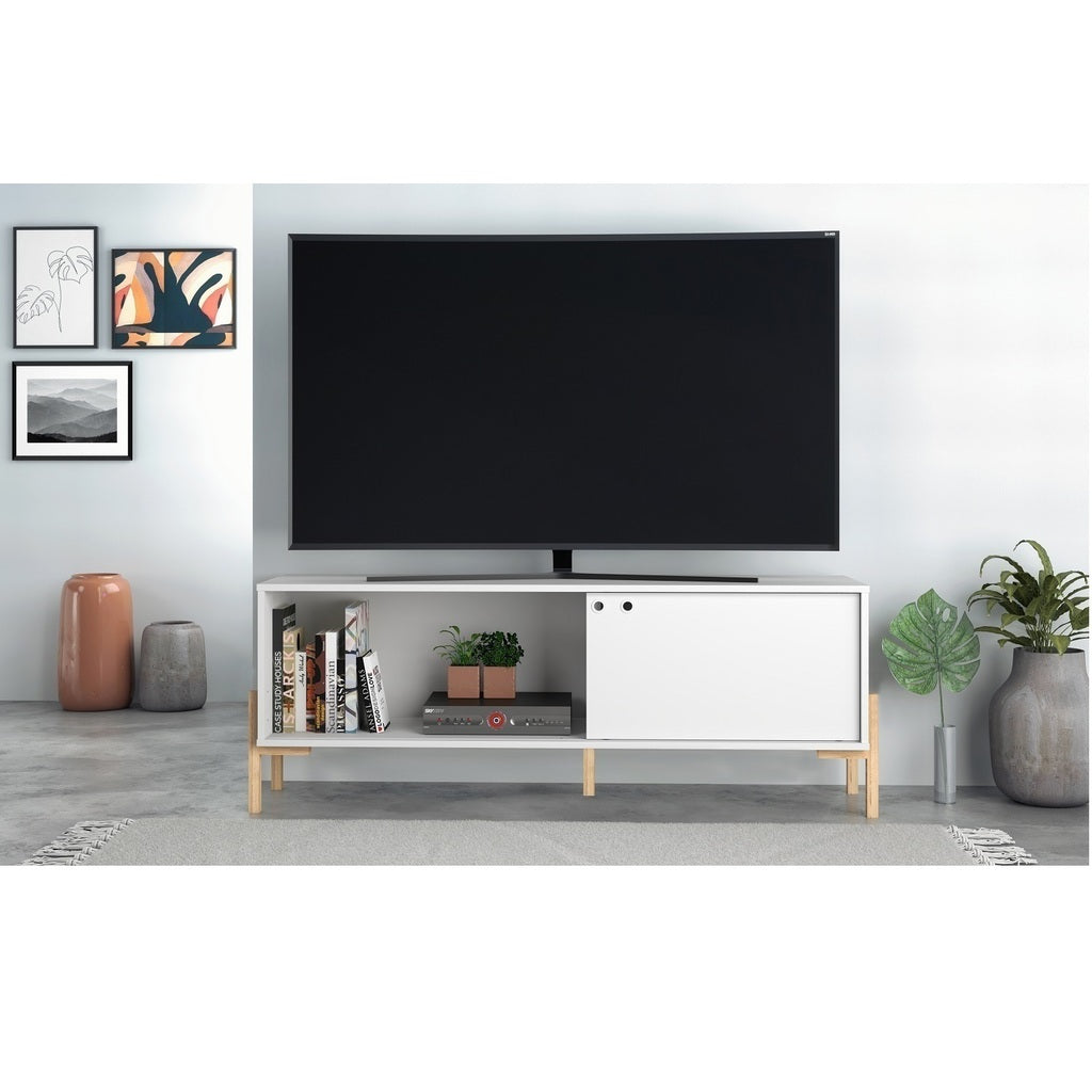 Rack Para Tv Blanco Uma