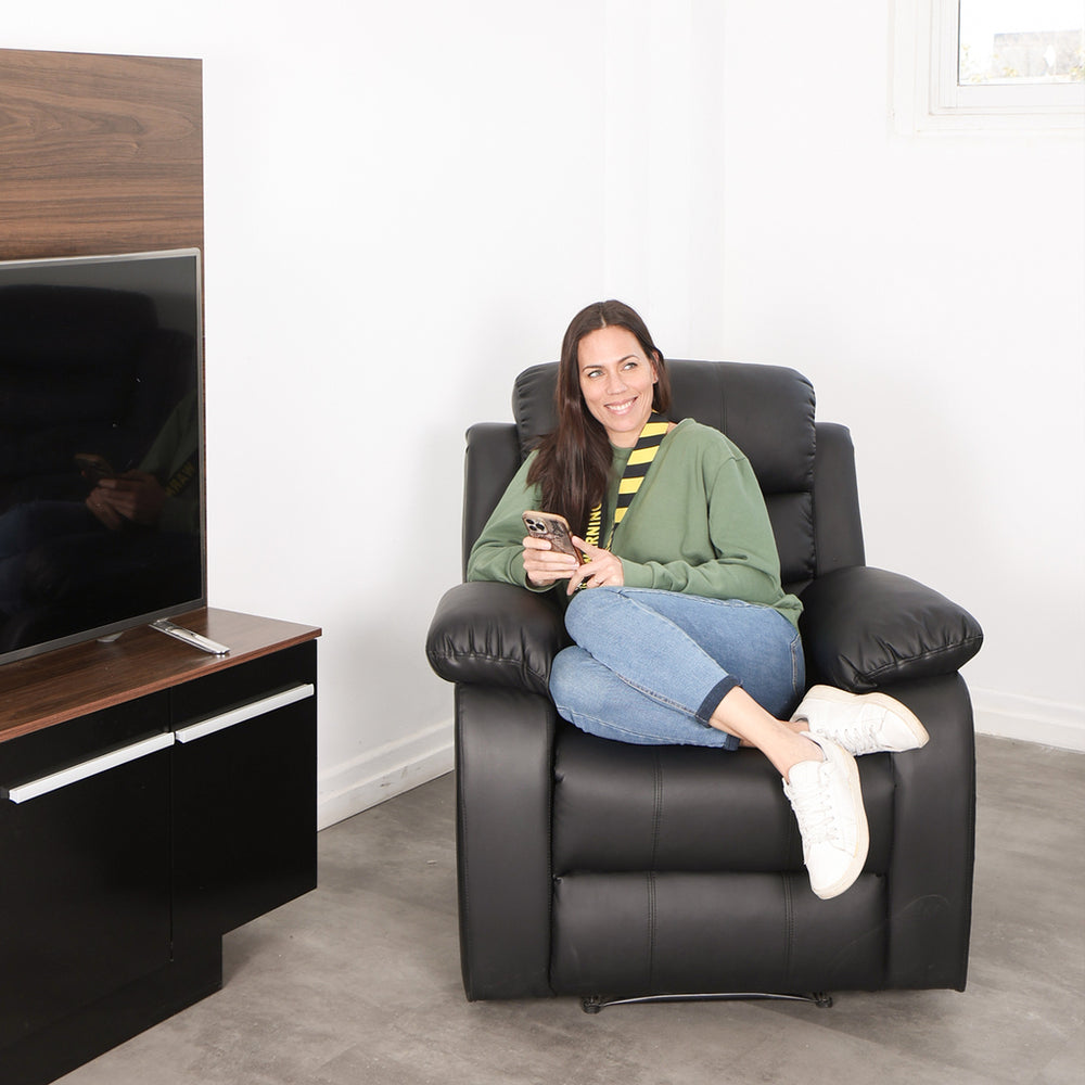 
                      
                        Sillon Reclinable 1 Cuerpo Beverly Negro/Marrón/Gris
                      
                    