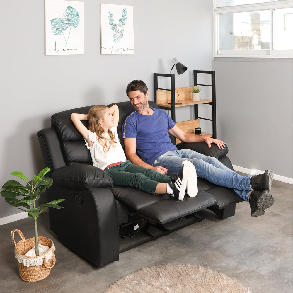 
                      
                        Sillón Reclinable 2 Cuerpos Beverly Negro/Marrón/Gris
                      
                    