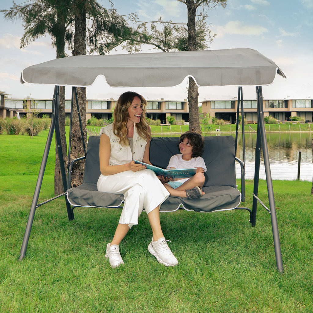 Hamaca 3 Cuerpos Color Gris