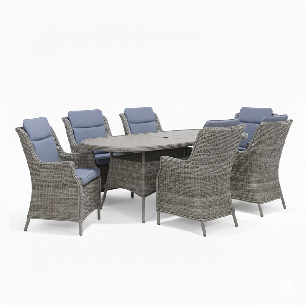 Set De Exterior Martinique Con 6 Sillas Haití